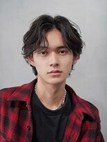 アンサー 渋谷(ANSWER)&nbsp;センターパートニュアンスパーマシャドウパーマフェザーパーマ