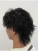 骨格矯正！絶壁を解消できる縦落ちウルフパーマ／名古屋栄メンズ