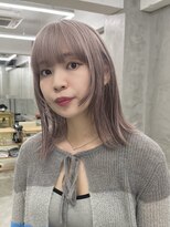 ミーム 原宿 表参道(meme)&nbsp;☆ハイトーンブリーチミルクティーカラーホワイトベージュカラー