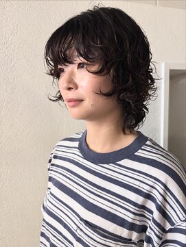 ニーム 栄(nimes) kaon　　ショートレイヤーパーマ　ショートパーマ