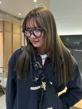 ゼストプラス(ZEST plus) オリーブベージュワンカラーでつくる透明感カラー☆