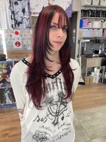 トーキョー オタクヘアー(TOKYO OTAKU HAIR) レッド/ブラック/デザインカラー/ハイレイヤー