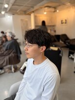メンズカット バイ ソイクフ(メンズカット by SOY-KUFU)&nbsp;無造作なシャドウパーマ/東伏見/田無/西武柳沢/武蔵関