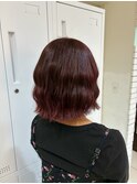 大人可愛いレッドブラウンカラー
