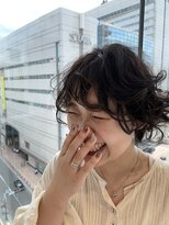 エアー 福岡(AIR)&nbsp;大人可愛いショート×カジュアルパーマ
