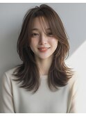栄　髪質改善　　美髪　艶髪　　爽やか大人セミディ