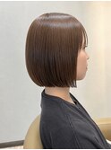 乾かすだけでまとまる大人ボブ