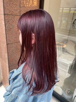 ロアー 葛西店(RAWR hair) 【RAWR】深みカシスボルドー。艶やかに魅せる上品セミロング