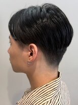 オレンジペコ(orange peco) 刈り上げ マッシュショート 韓国ヘア センターパート 20代