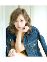 ハネても可愛いゆる巻きロブ
