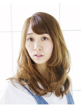 アドラーブル はなみずき店(adorable) 【adorable】まるみバング×ヘルシーレイヤーシフォンカール