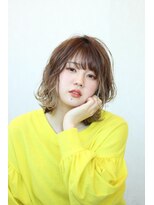 ビーワールド(B WORLD)&nbsp;春色ウェービーボブ【藤枝/髪質改善/オーガニックカラー】