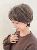ショートパーマ☆暖色系カラー