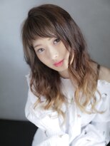アマンヘアーイースト 吉祥寺東口店(Aman hair-e)&nbsp;グラデーションカラーXグラマラス カール【Aman hair】吉祥寺