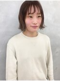 切りっぱなし外ハネミニボブ