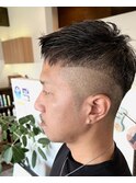 【REGALO】黒髪おしゃれボウズ風フェードカット☆