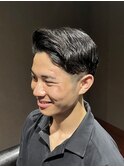 ビジネスフォーマル ツーブロックショート 七三オールバック