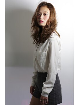 アディクト 東陽町西口(addict) オリーブベージュ＿シャドールーツ＿セミロング［東陽町］