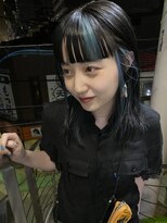 フィン(fin,)&nbsp;fin,/グレージュカラー/ボブウルフ/黒髪/ココアベージュ/パーマ