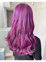 ガルボ ヘアー(garbo hair)&nbsp;#セミロング#ハイトーン#ピンク#ブリーチ#ギャル#10代#20代