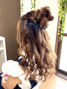 ジェネータ 新横浜店(GENETA) おだんごハーフアップ【ヘアセット/新横浜】