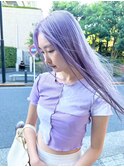 パープルカラーホワイトラベンダーケアブリーチハイトーンカラー