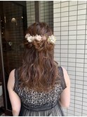 お呼ばれハーフアップ