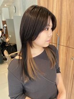 ガリカ 博多(Gallica)&nbsp;【長まなみ】ロングウルフにインナーカラーオレンジベージュ