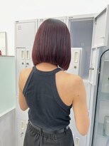 ニトバイアンキシム(nit by ahnkism)&nbsp;ボブミルクティーベージュブリーチダブルカラー堀江