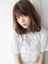 ハーフウェットゆるカール☆ジューシーミディボブ