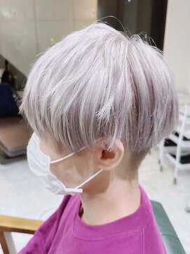 デイズ(days) メンズ マッシュショートホワイトシルバーカラー