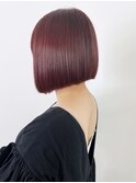透明感カラー秋色ピンクヘアーワンレン_ba520201