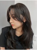 顔まわりレイヤー/韓国/deep greige