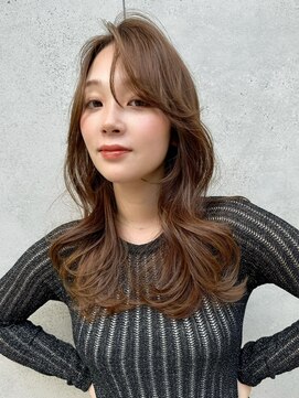 ロンド アンブル 四条烏丸(Lond ambre) 中川智帆/似合わせカット/メルティカラー/フェミニンロング/前髪