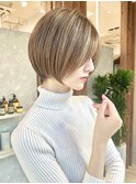大人ショートボブ/前下がりショート/長めショート/30代40代50代