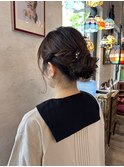 お呼ばれヘア/ヘアアレンジ/ヘアセット/アップスタイル/福岡天神