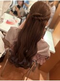 ハーフアップ