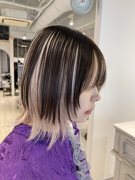 シェノン 赤羽店(CHAINON) アンブレラカラー×ウルフカットの個性的スタイル赤羽美容室