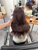 レブ 三条河原町(Reb,)&nbsp;ブリーチなしダブルカラーレイヤーカットミルクティーベージュ