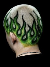 デザインカラー［OCEANTOKYO/メンズサロン/センターパート/メンズ/マッシュ/ウルフ/ニュアンスパーマ］