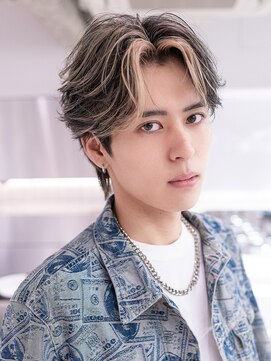 ハバナ 渋谷(HAVANA) 【ハイライト×センターパート】ブリーチ/ニュアンスパーマ