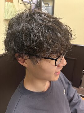 チョス(Chos) 6ミリツーブロック×波巻きパーマ