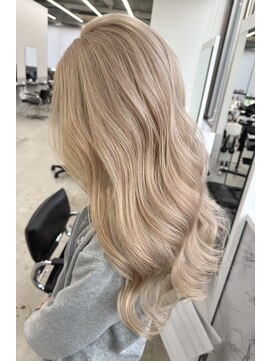 エゴル ナゴヤサカエ(ENGOL NAGOYA SAKAE) 新美蓮/ベージュ/ミルクティーベージュ/ブリーチ