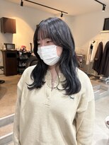 アンド グラフ(& Graph.)&nbsp;透け感ブラック