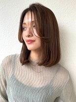 カバーヘア ブリス 大宮西口(COVER HAIR bliss)&nbsp;内巻きミディアムボブレイヤー/ココアベージュ/髪質改善p大宮