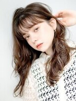 メル バイ ヘアサロン ニド(mer..by hair salon Nido)&nbsp;【大分市】透け感バング×艶レイヤーロング