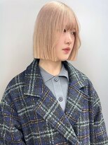 イロウ 天神大名店(IROW)&nbsp;ハイトーン　ダブルカラー　ブリーチ　ミルクティーベージュ