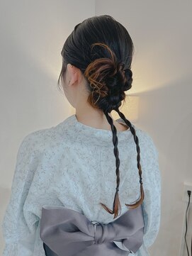ハク メゾン(HaKU maison) タイトカチモリ浴衣ヘアアレンジ/大人まとめ髪