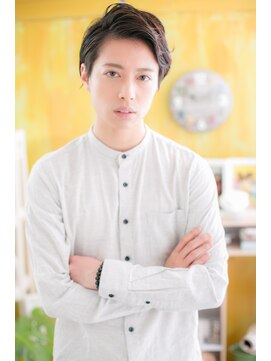 ミック ヘアアンドビューティー 大山店(miq  Hair&Beauty) アップバングで男前ショートｂ