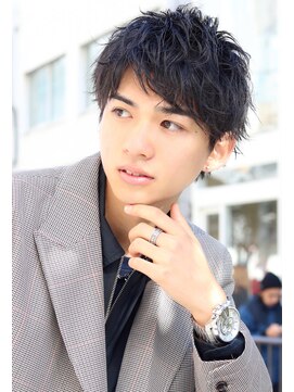 ネイビー(NAVY) 【ミスター慶應】ソフトツイストパーマ×セクゾショート!